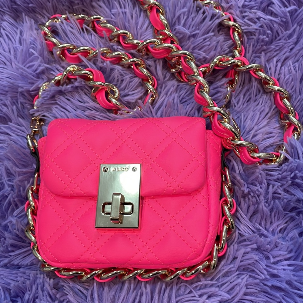 Aldo neon pink crossbody bag